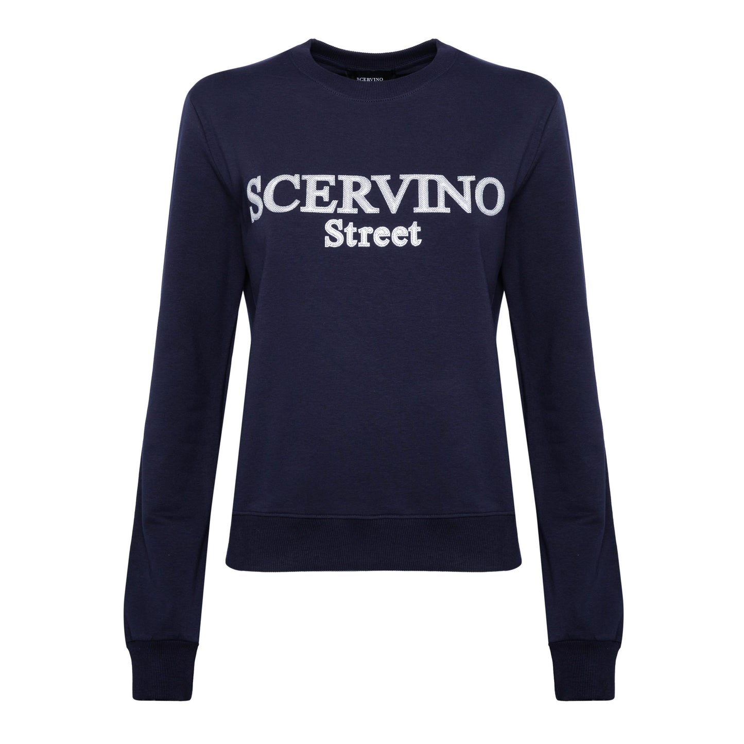 Blue Cotton Women Sweater