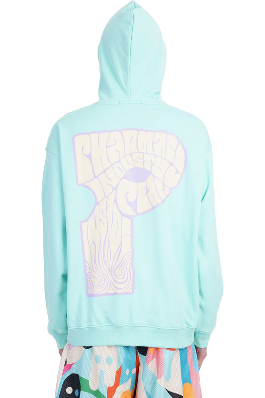 Green Cotton Men Sweatshirt