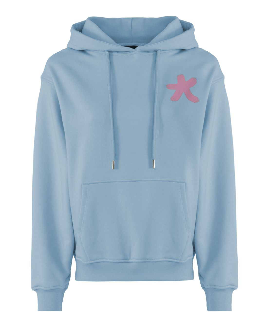 Light Blue Cotton Women Sweater