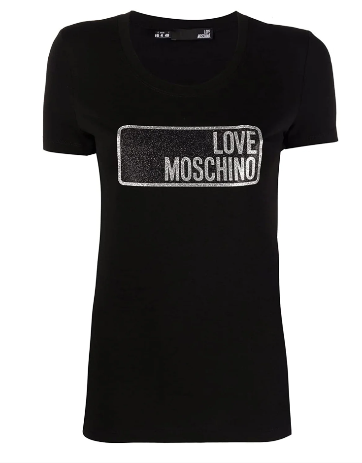 Black Cotton Women T-Shirt