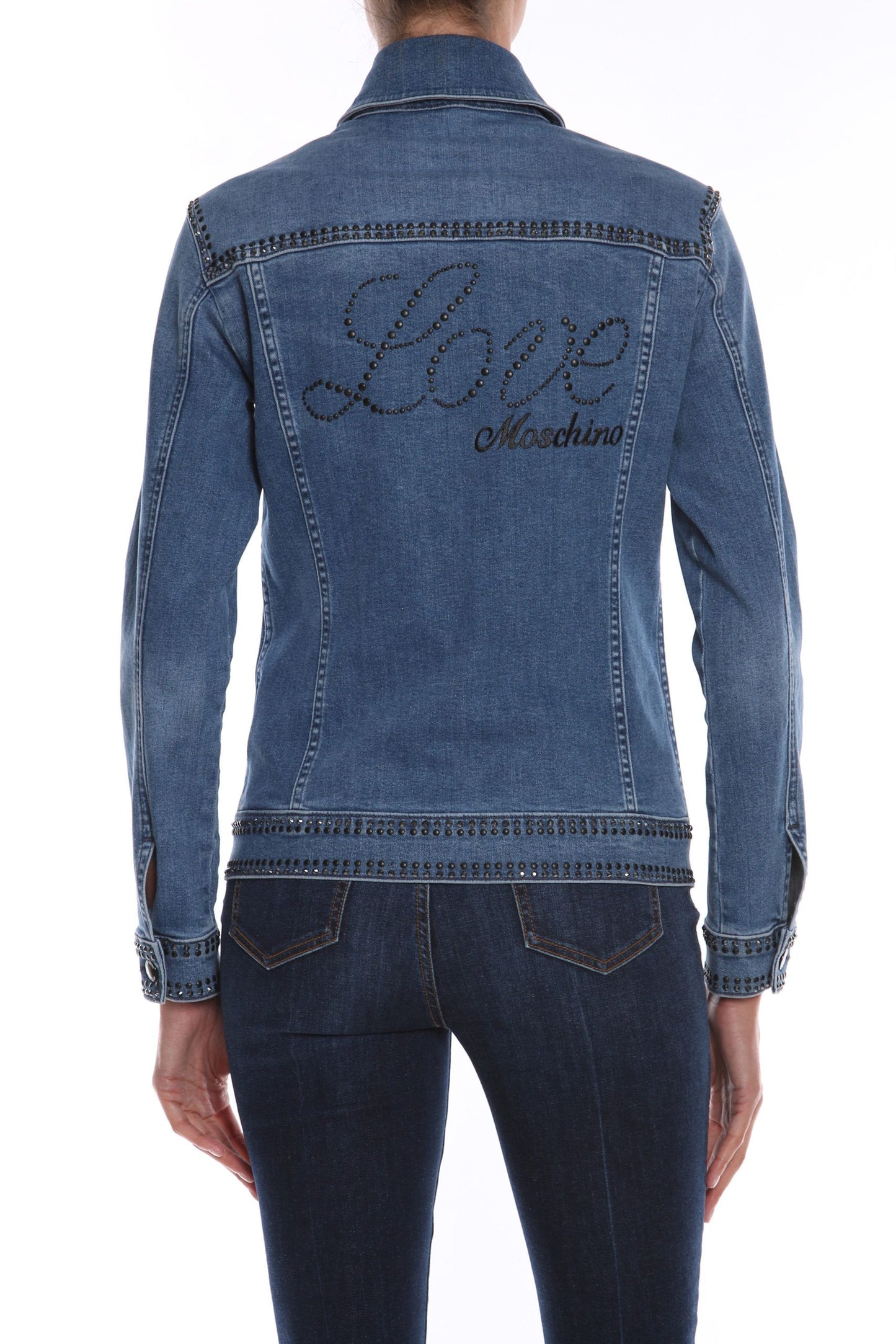 Blue Cotton Women Jacket