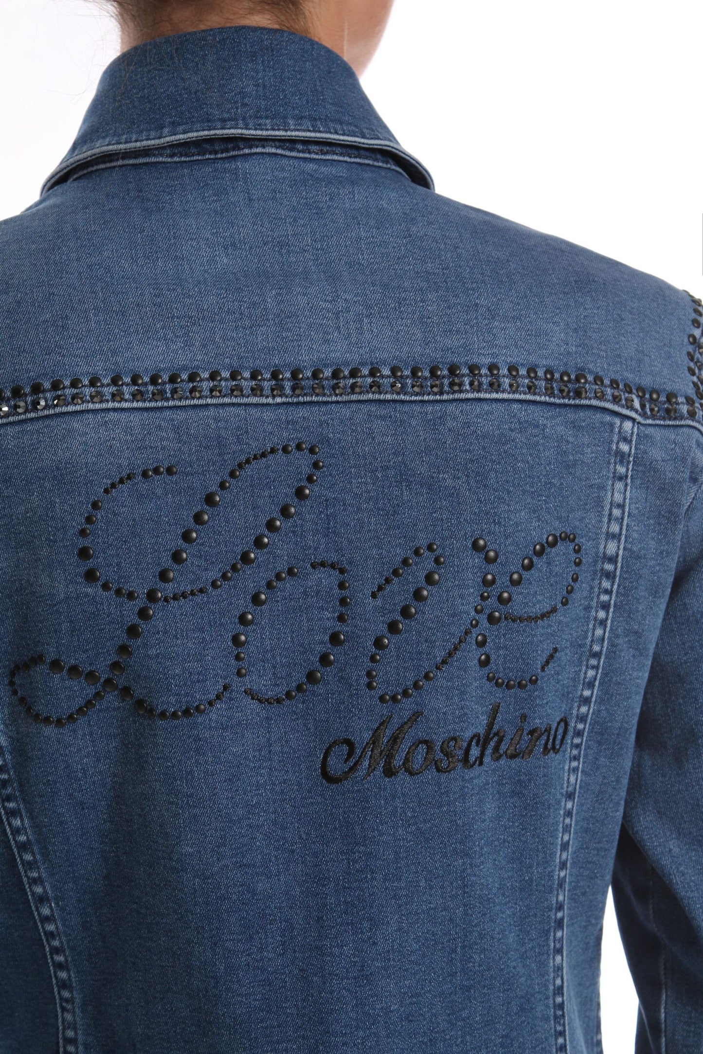 Blue Cotton Women Jacket