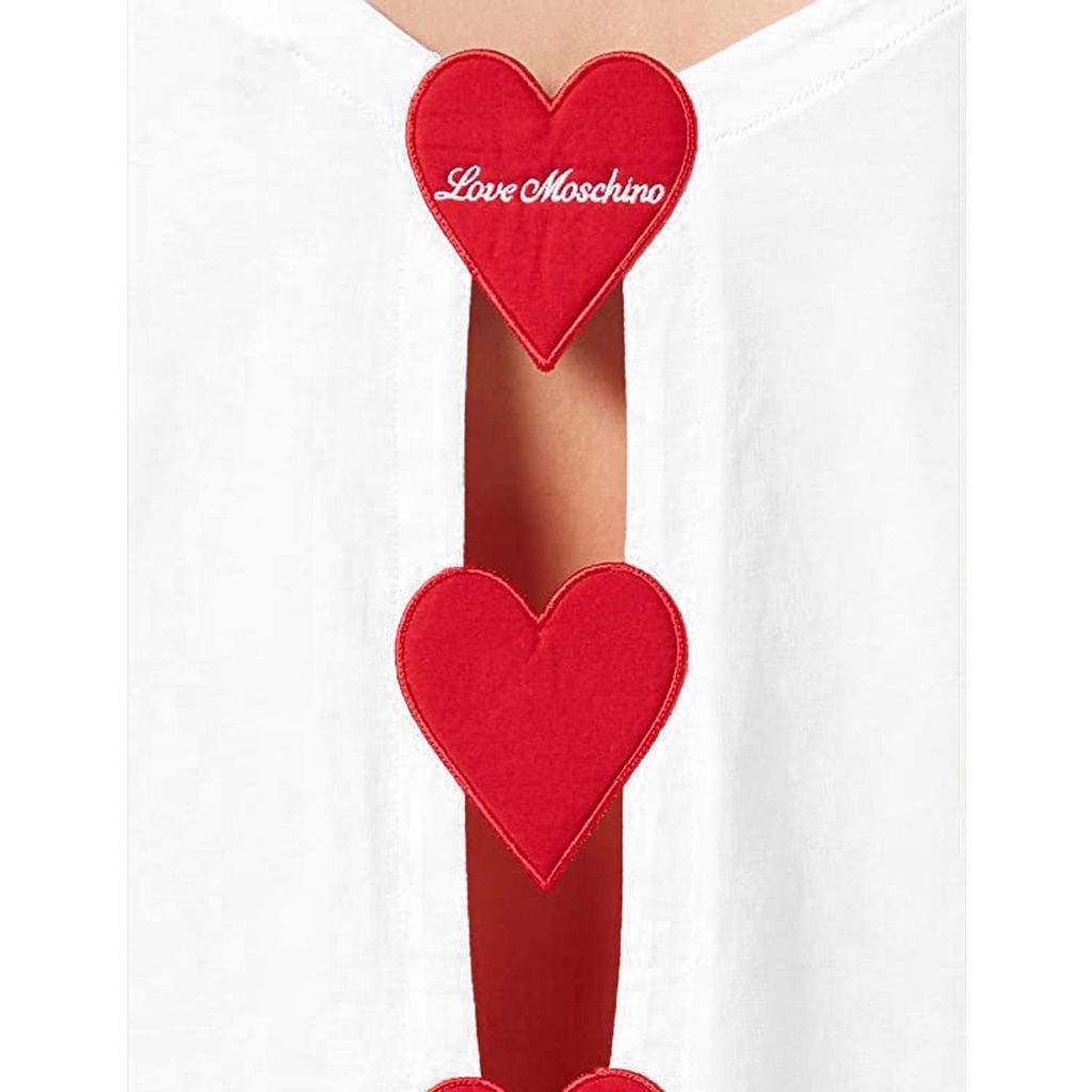 White Cotton Women T-Shirt