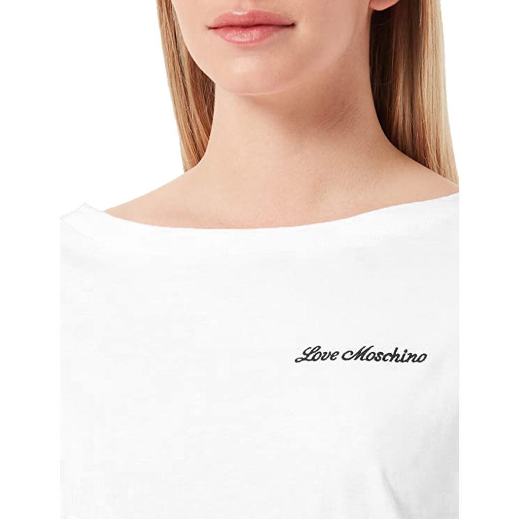 White Cotton Women T-Shirt