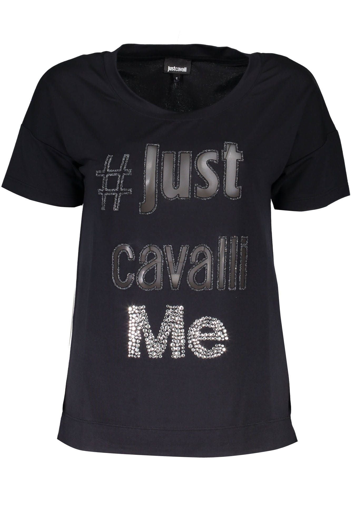 Black Polyester Women Top