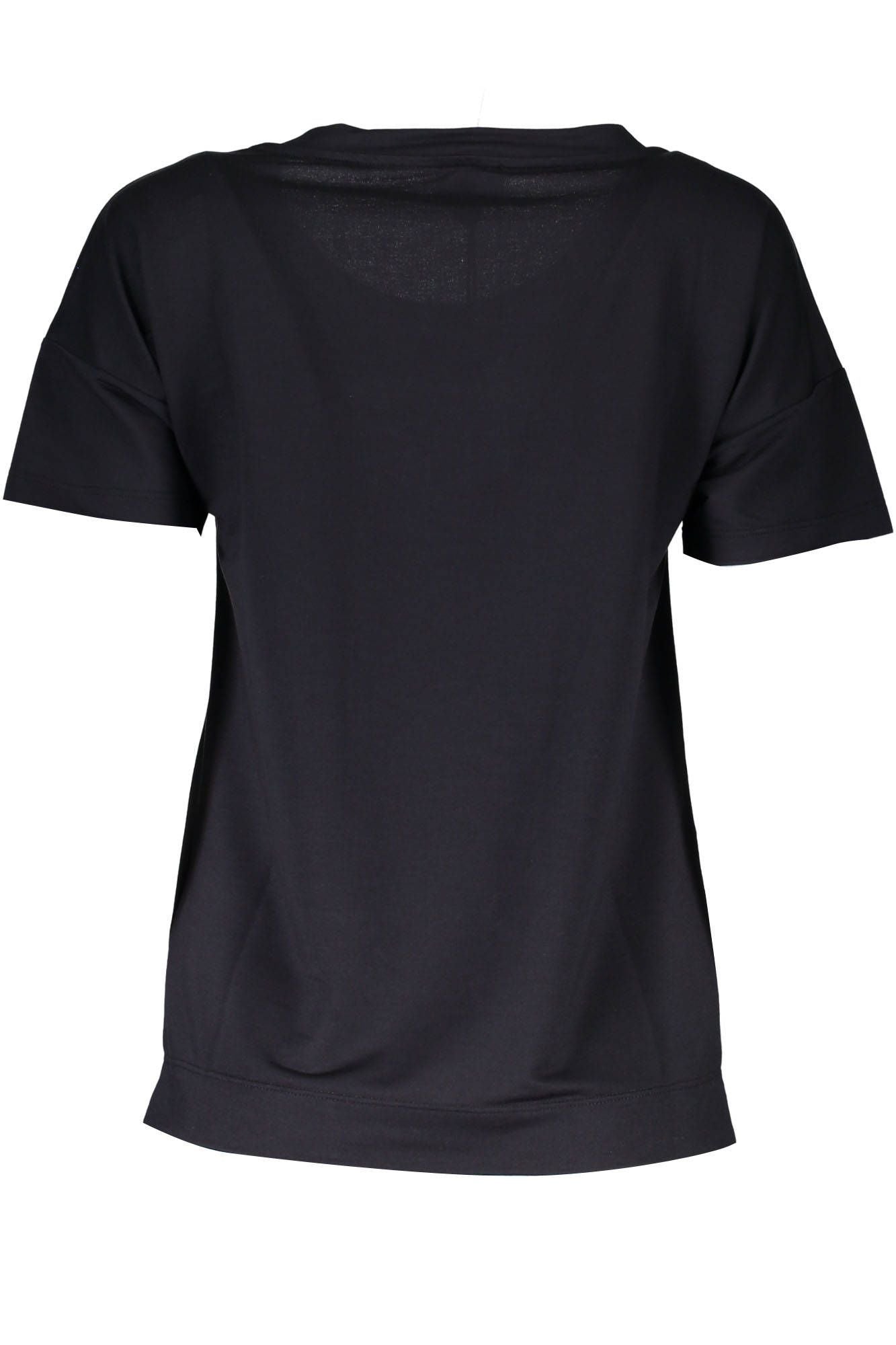 Black Polyester Women Top