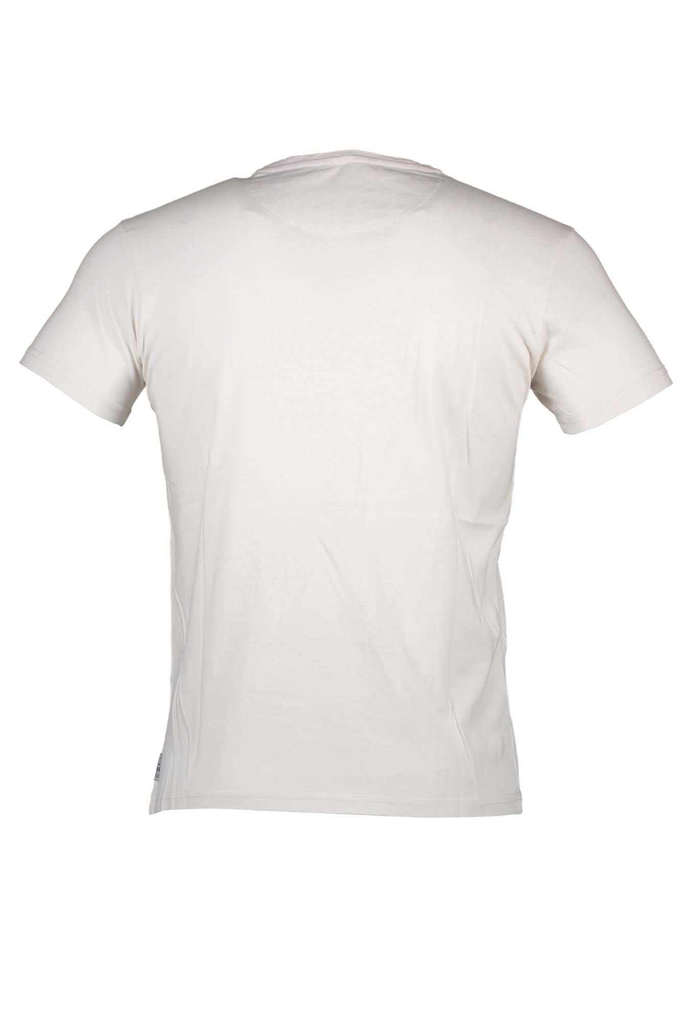White Cotton Men T-Shirt