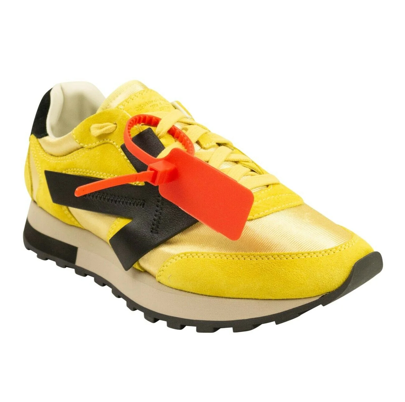Yellow Calfskin Women Sneaker