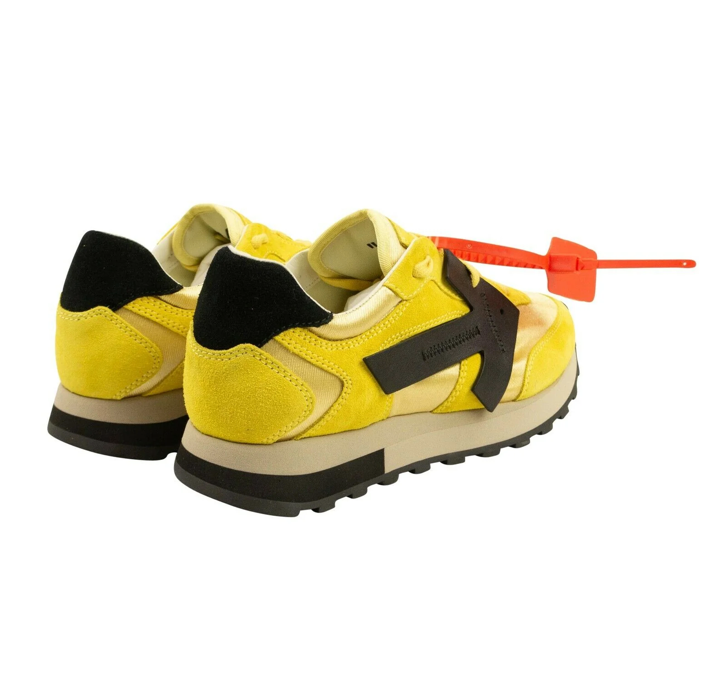 Yellow Calfskin Women Sneaker