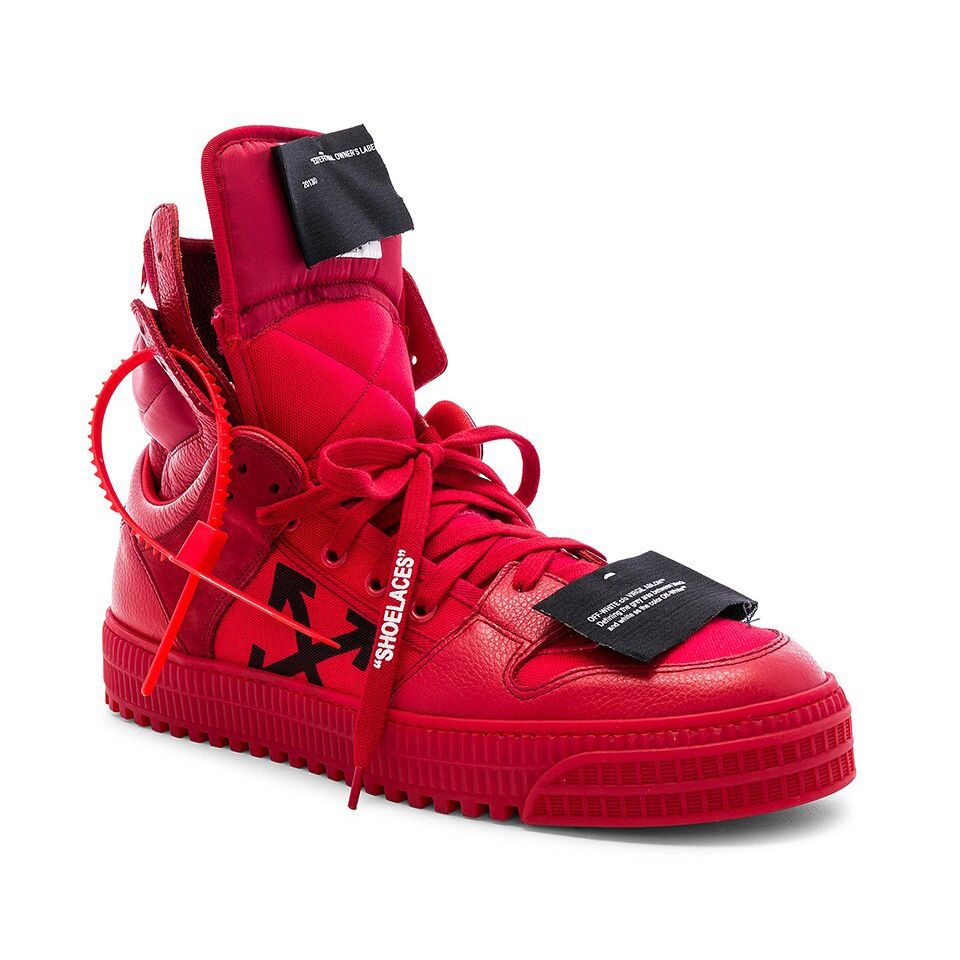 Red Calfskin Women Sneaker