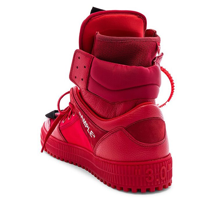 Red Calfskin Women Sneaker
