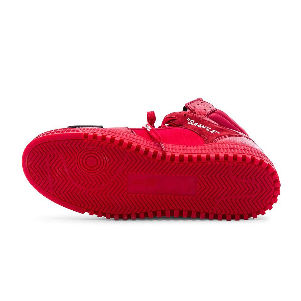 Red Calfskin Women Sneaker