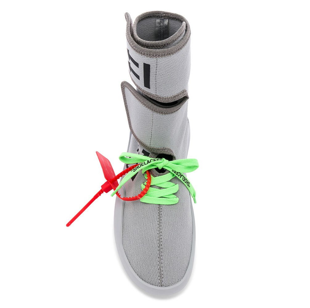 Gray Polyamide Men Sneaker