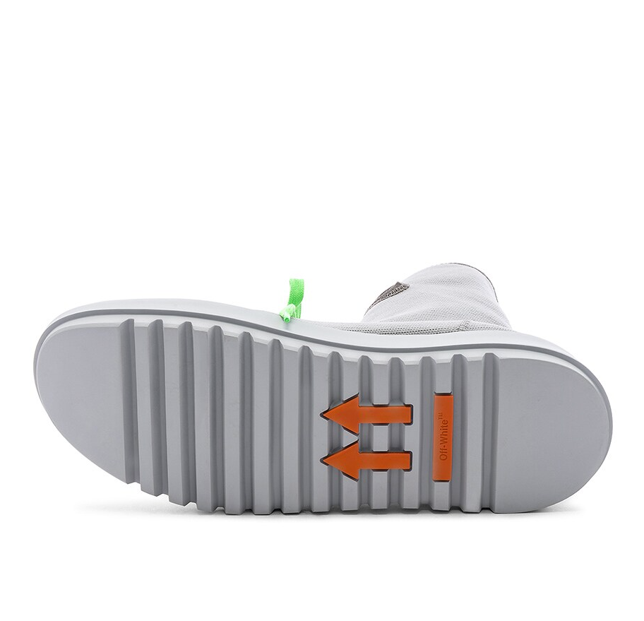 Gray Polyamide Men Sneaker