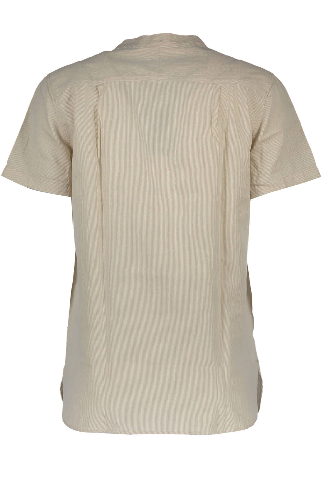 Beige Cotton Women Shirt