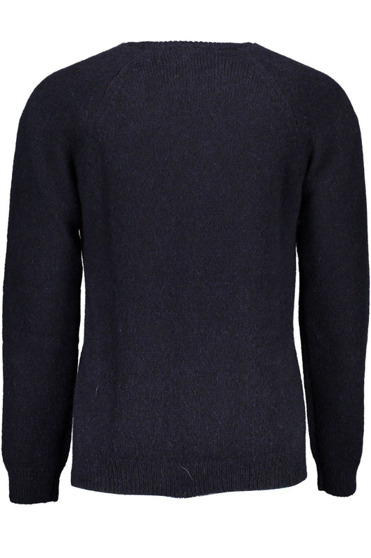 Blue Wool Men Sweater