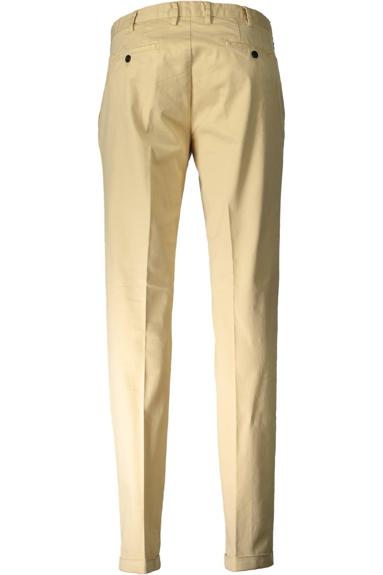 Beige Cotton Men Pants