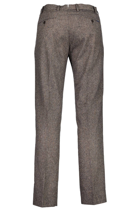 Brown Silk Men Pant