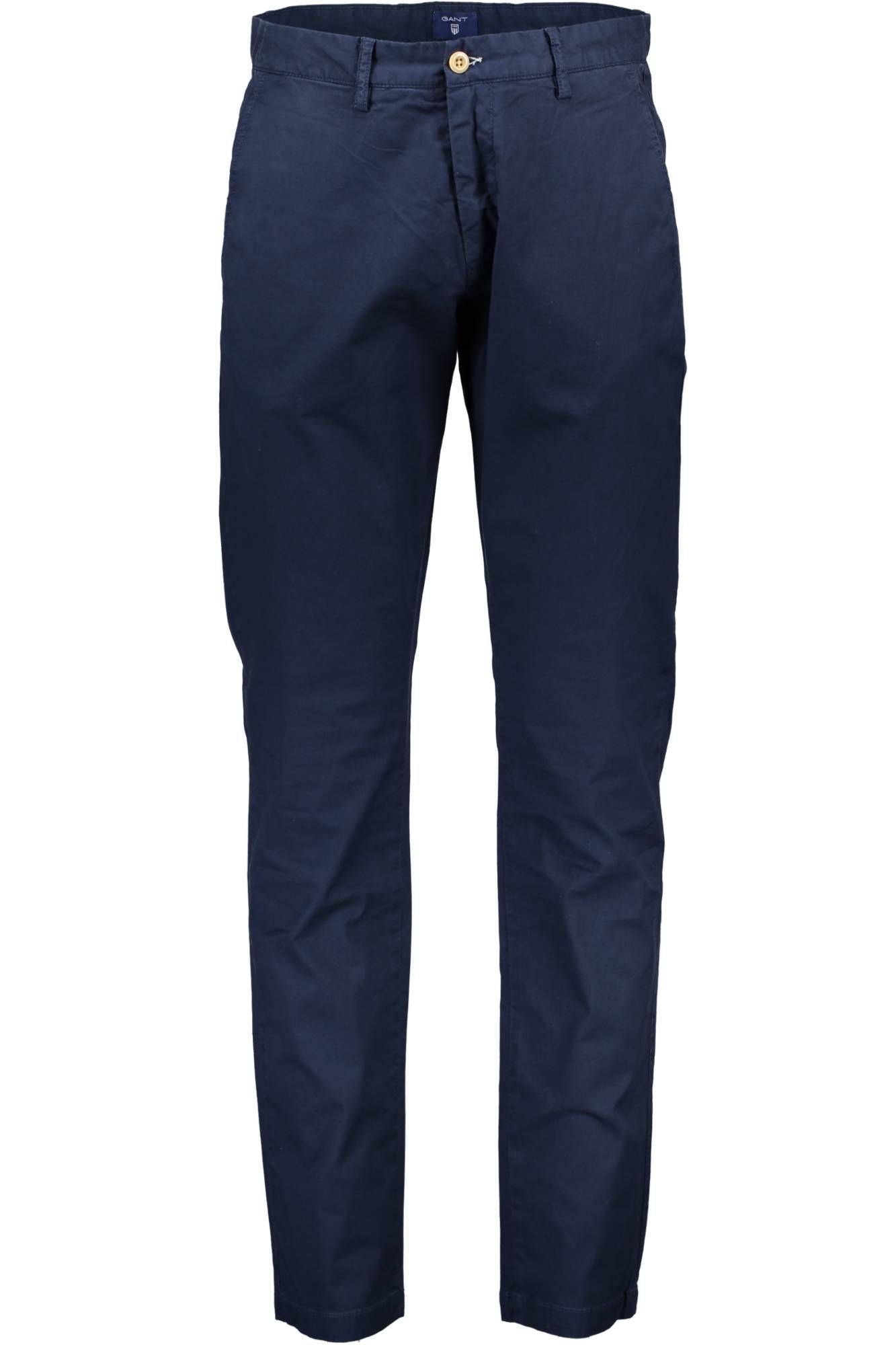 Blue Cotton Men Pants