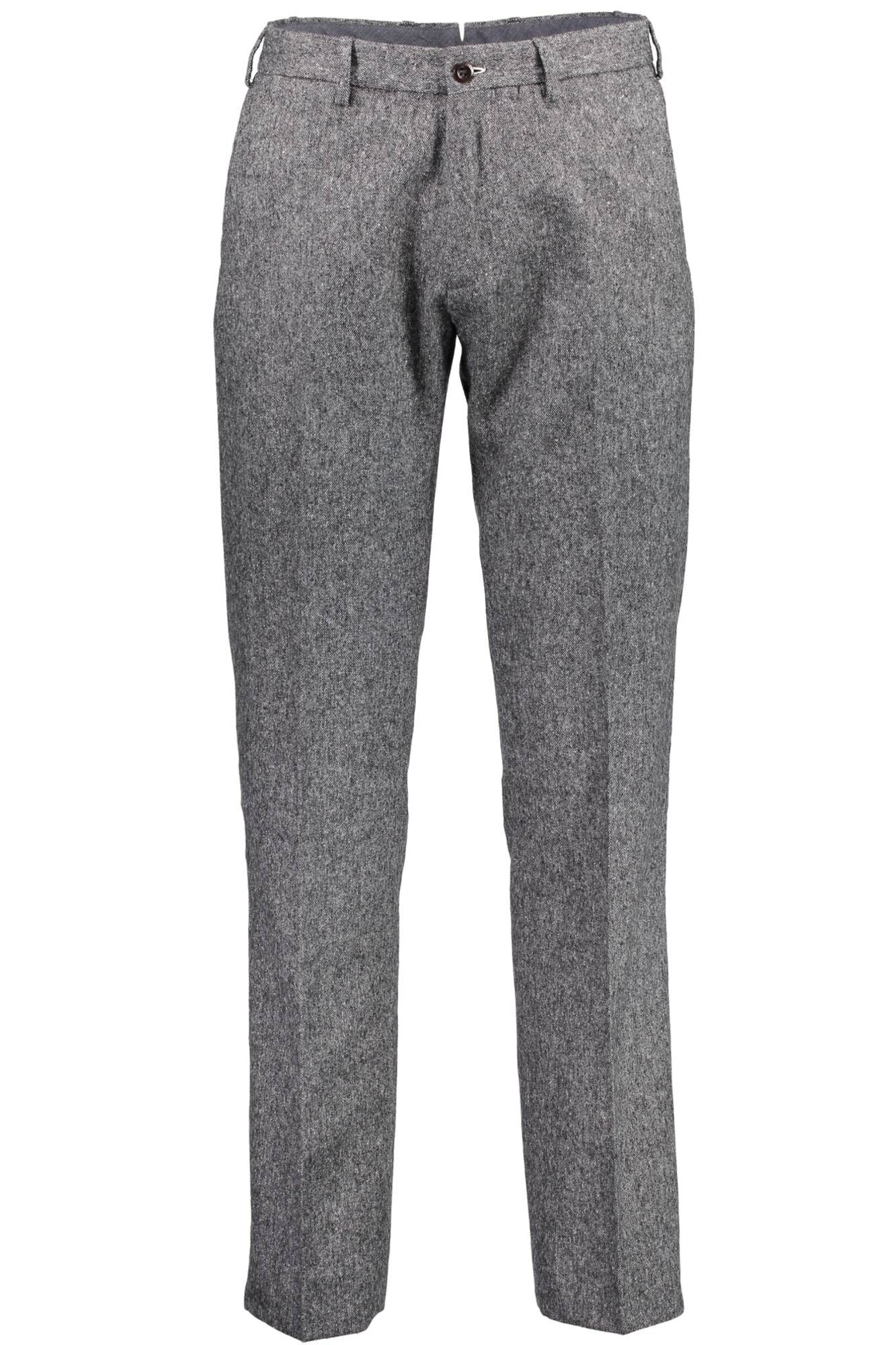 Gray Silk Men Trouser