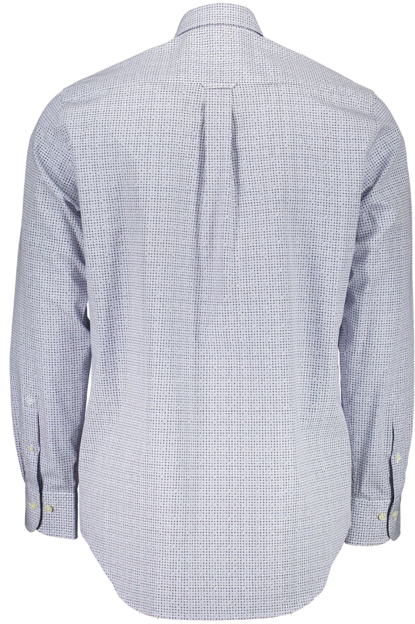 Blue Cotton Men Shirt