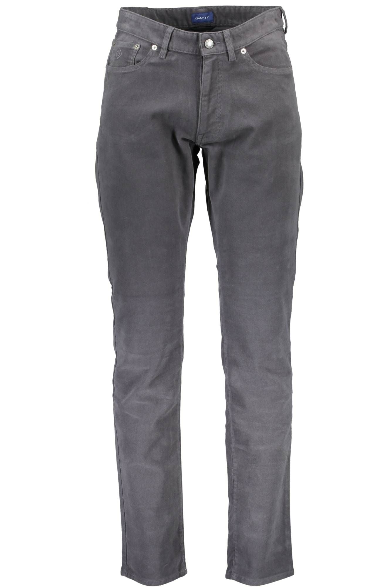 Gray Cotton Men Trouser