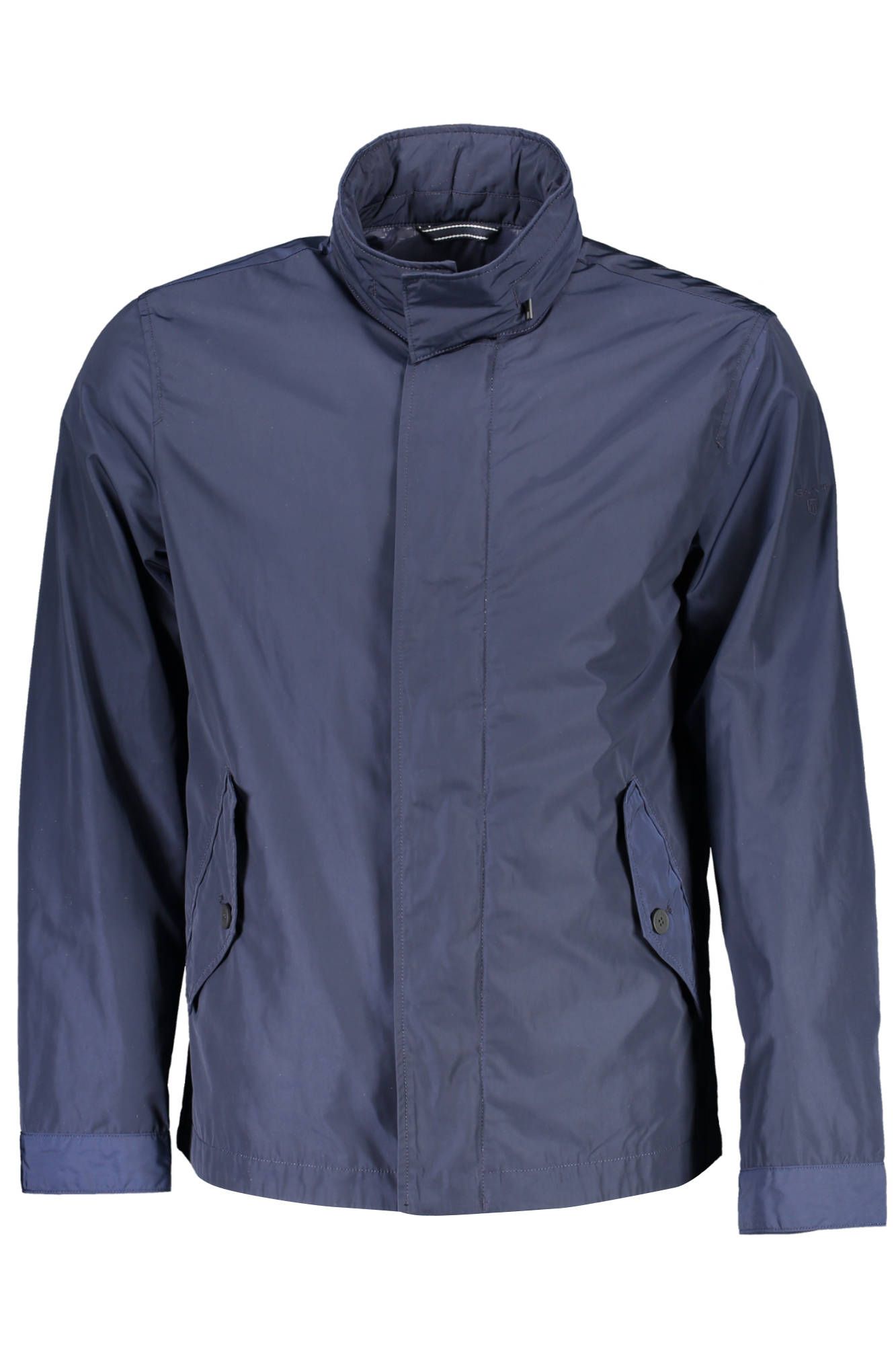 Blue Polyester Men's Jacket