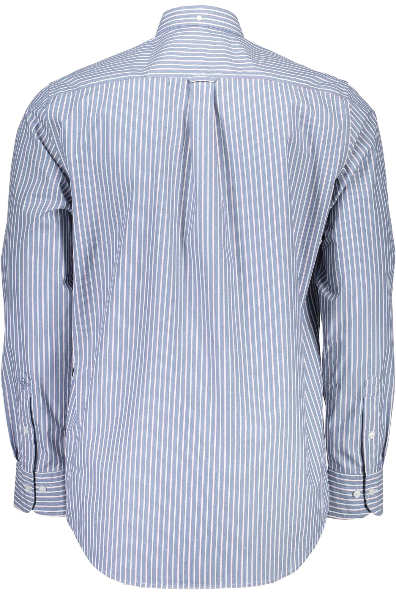 Blue Cotton Men Shirt