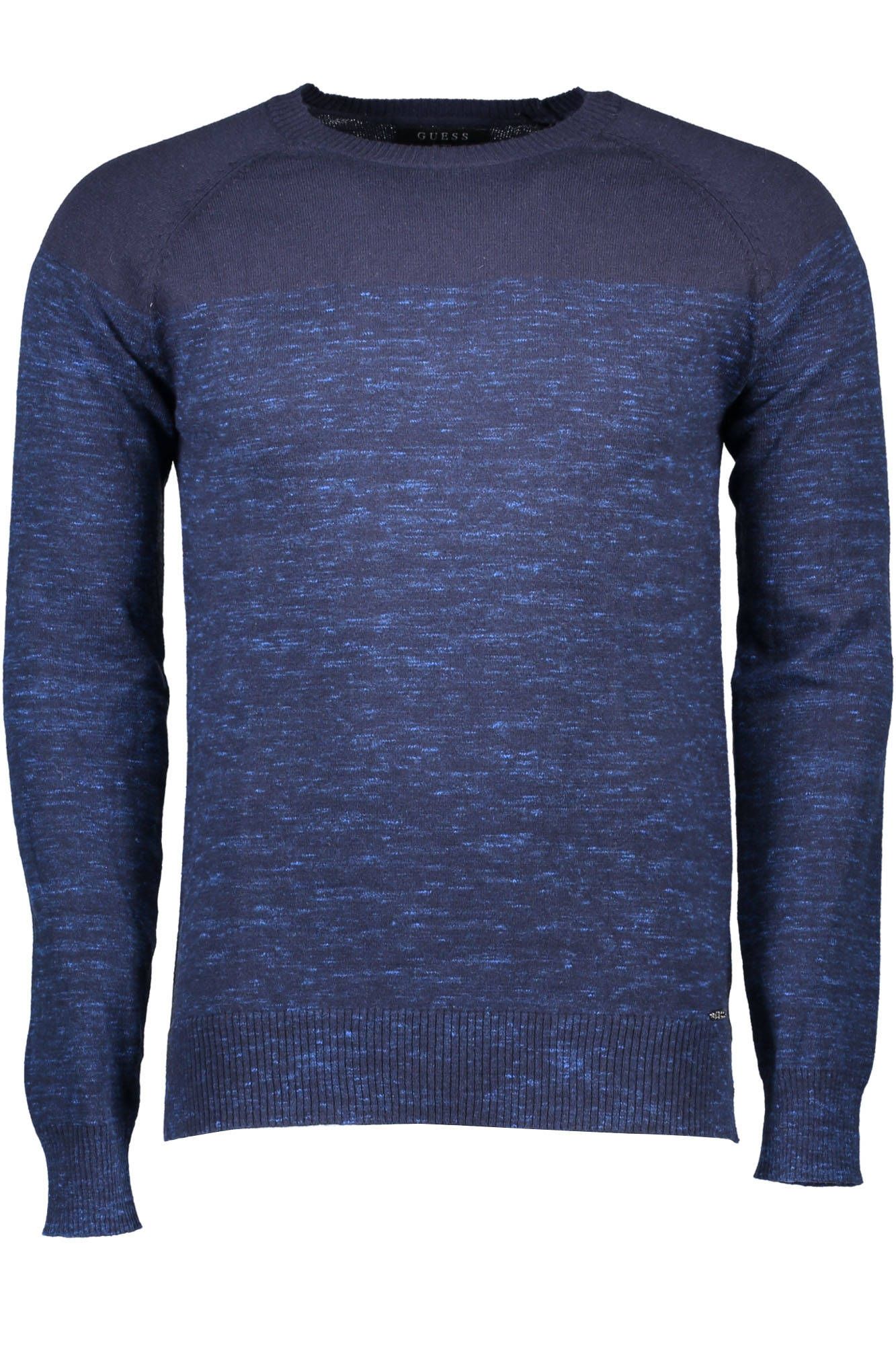Blue Cotton Men Sweater