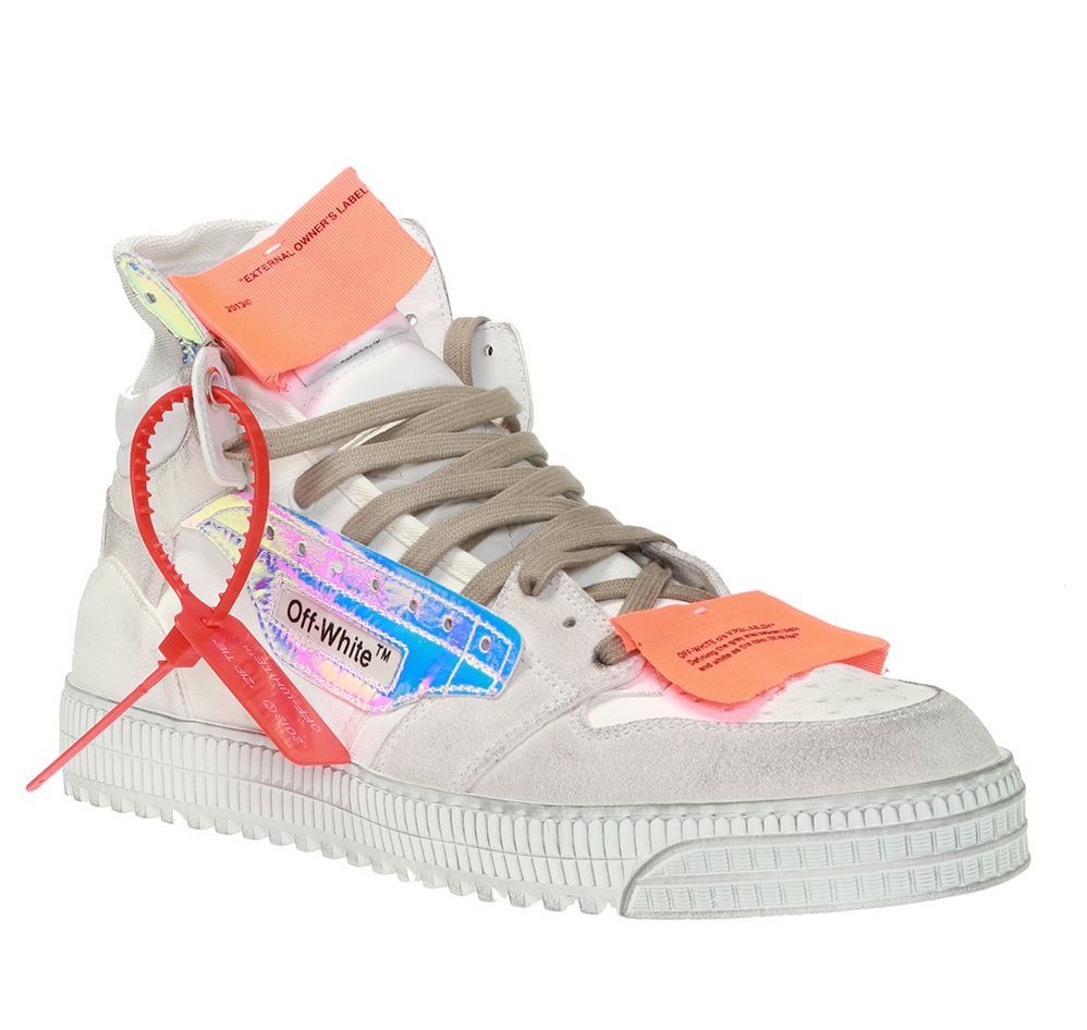 White Calfskin Men Sneaker