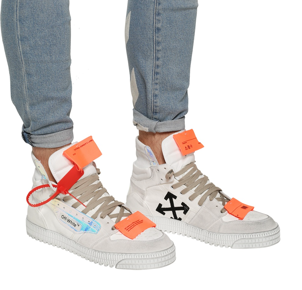 White Calfskin Men Sneaker