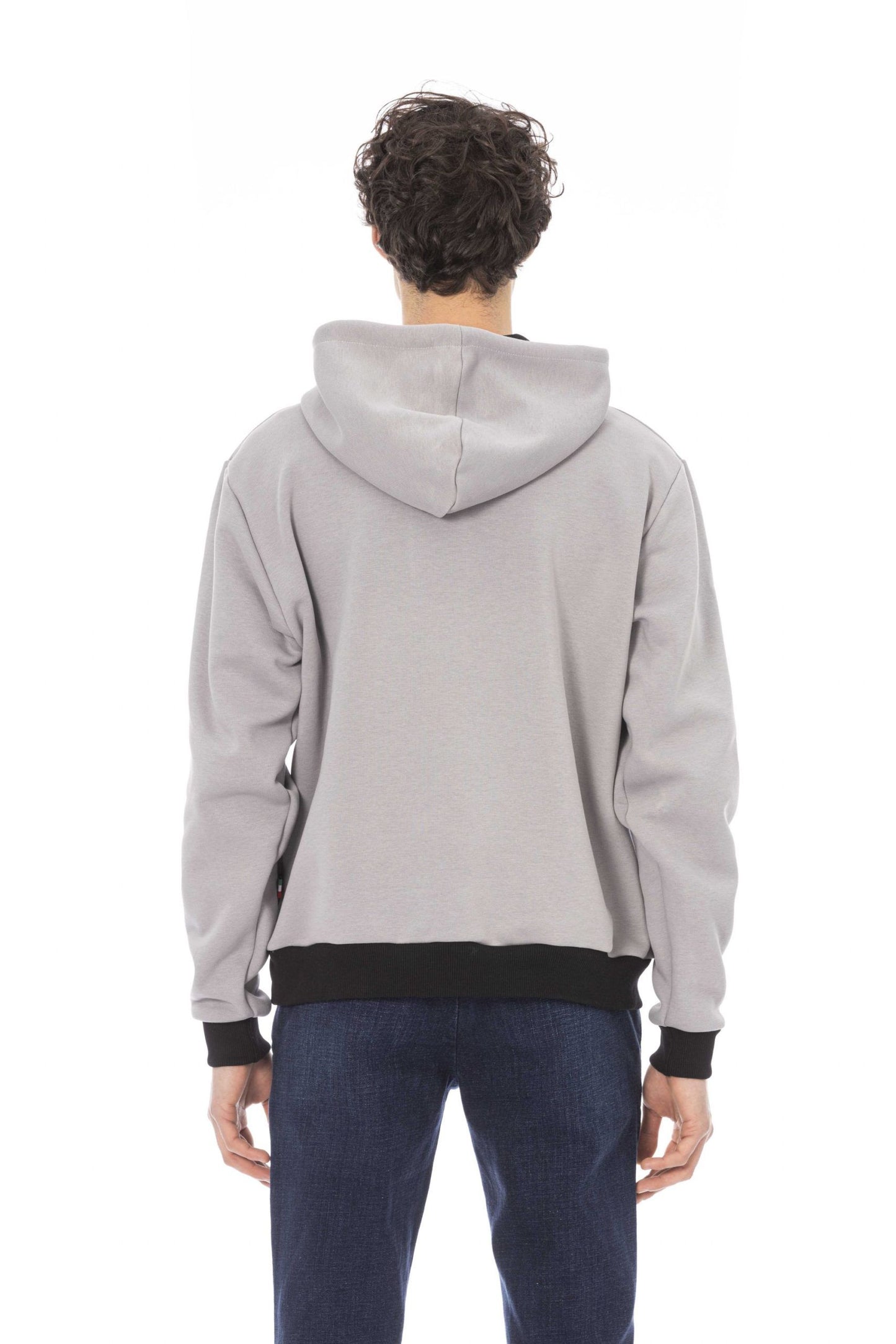 Gray Cotton Men Sweater
