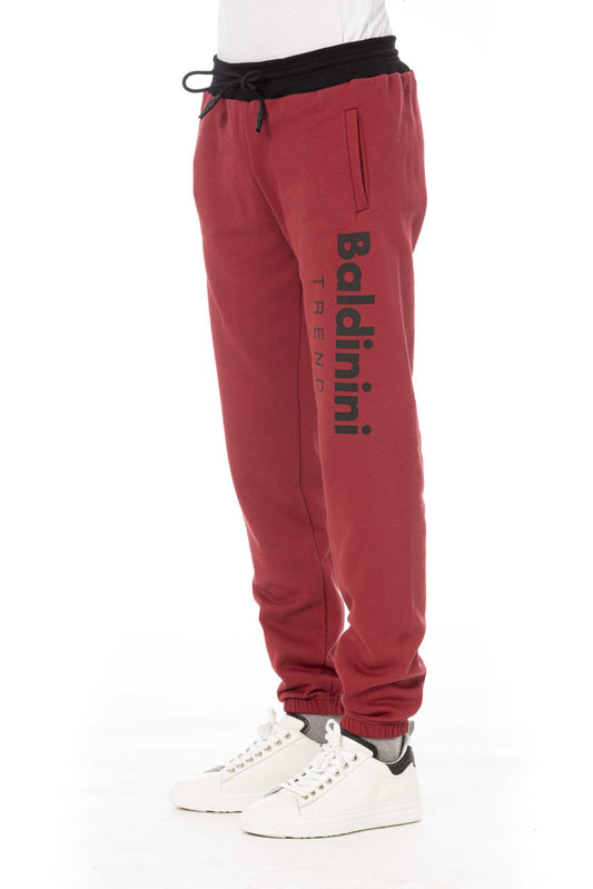 Red Cotton Men Pants