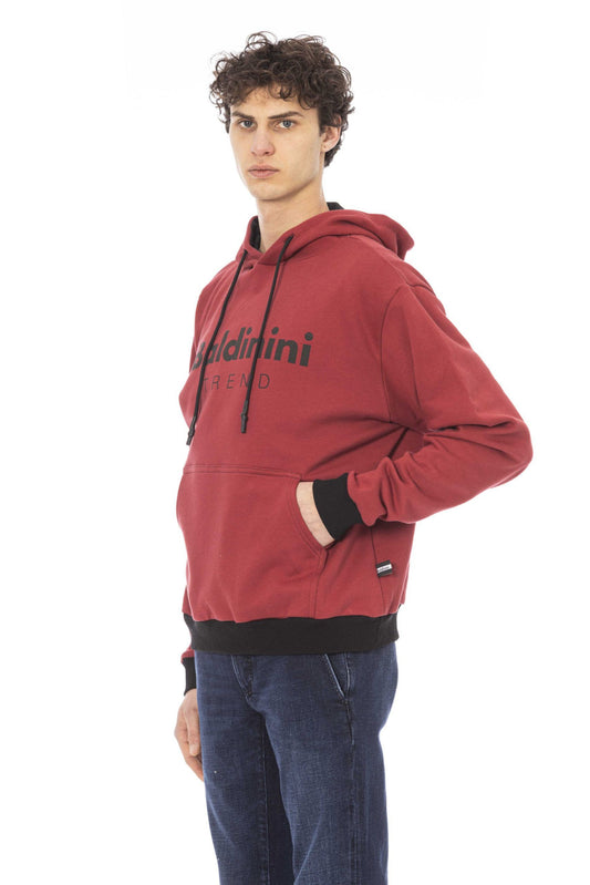 Red Cotton Men Sweater