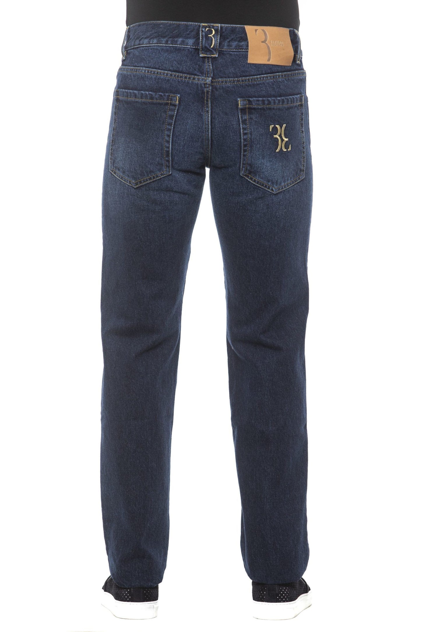 Blue Cotton Men Jean