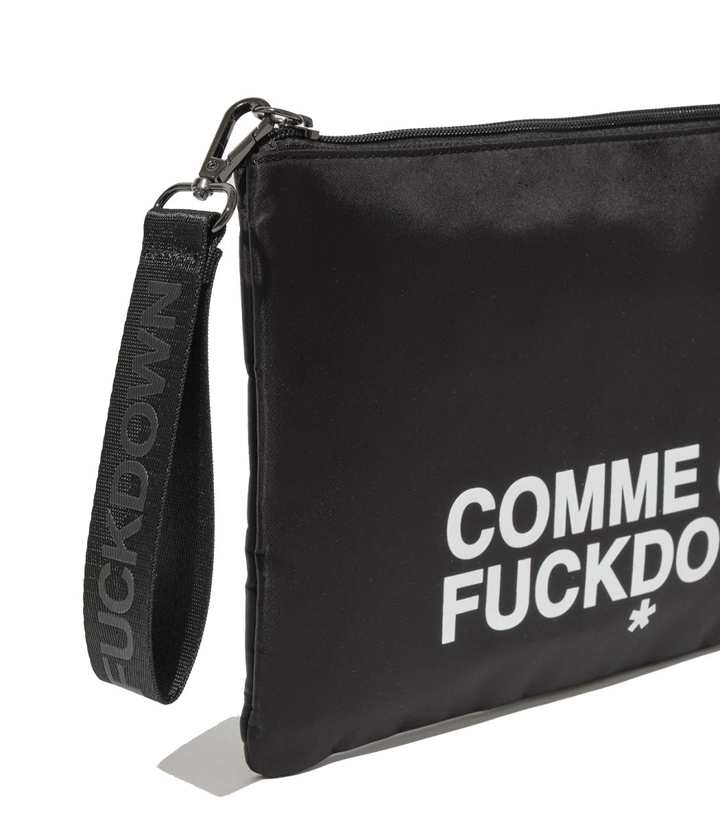 Black Polyester Women Clutch