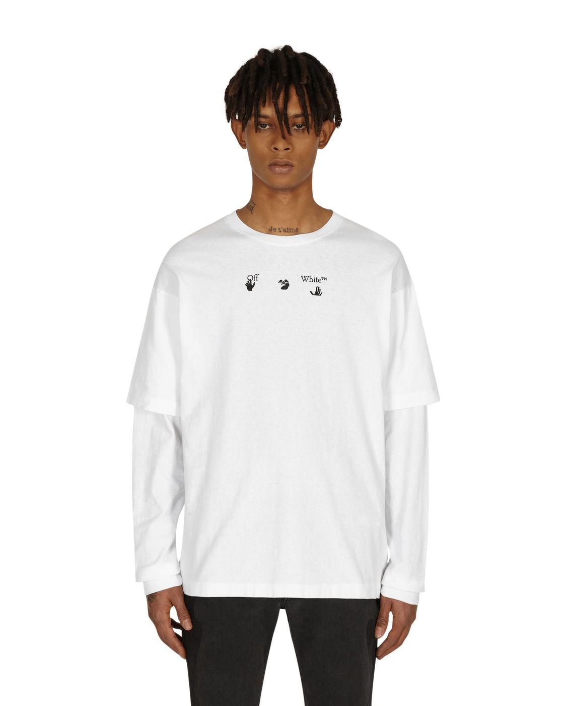 White Cotton Men T-Shirt
