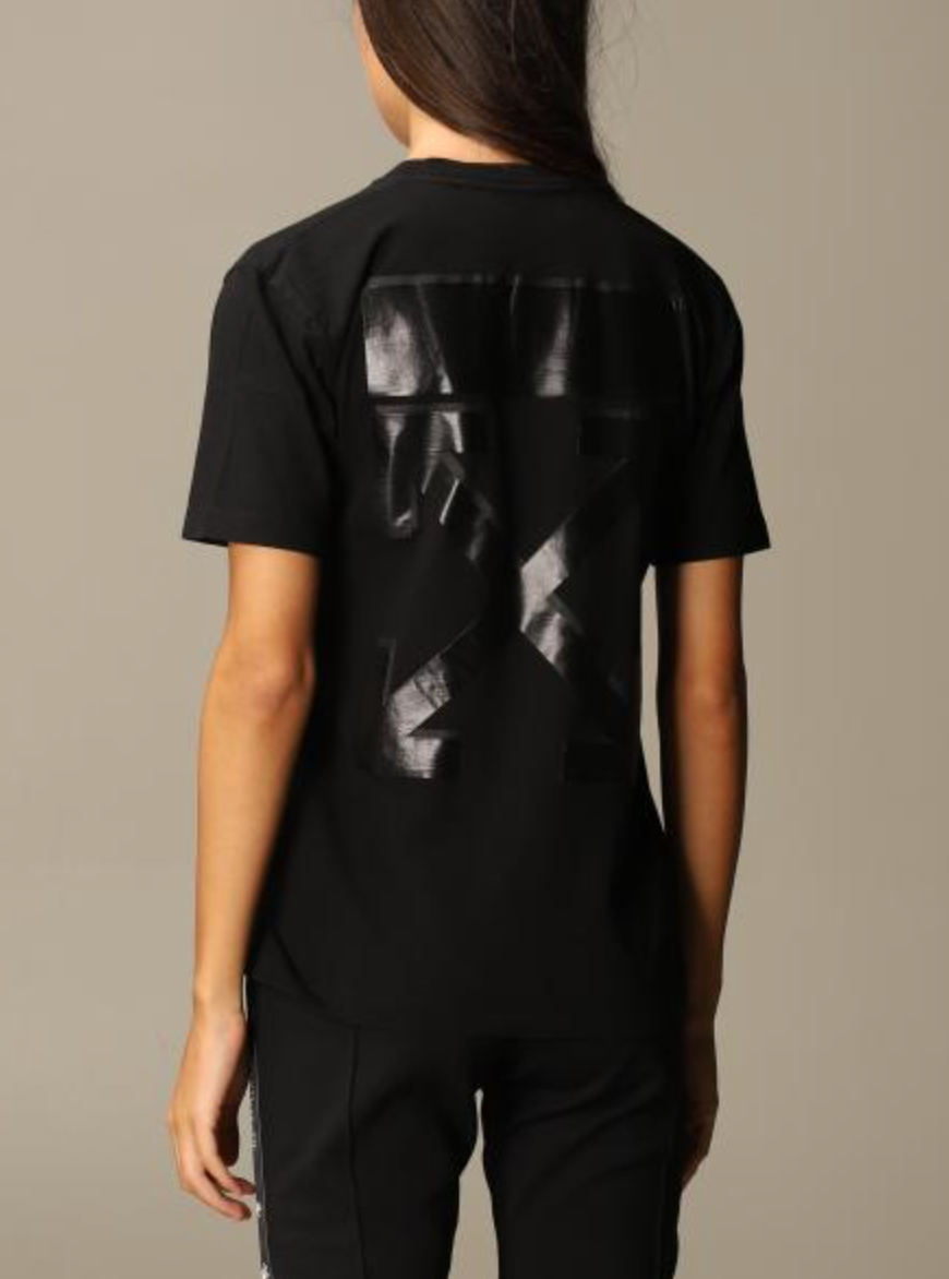 Black Cotton Women T-Shirt