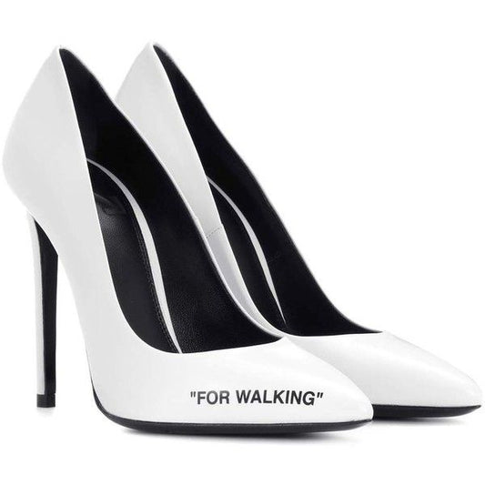 White Calfskin Women Pump