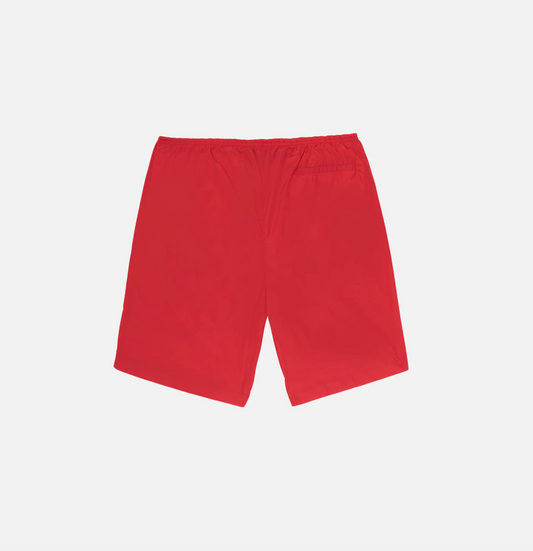 Red Poliammide Men Swim Short