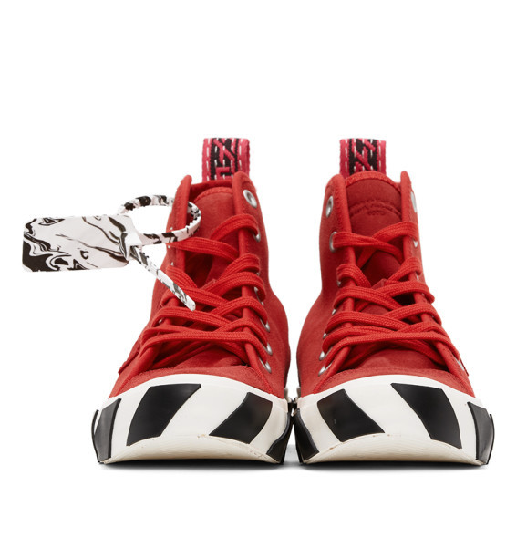 Red Calfskin Men Sneaker
