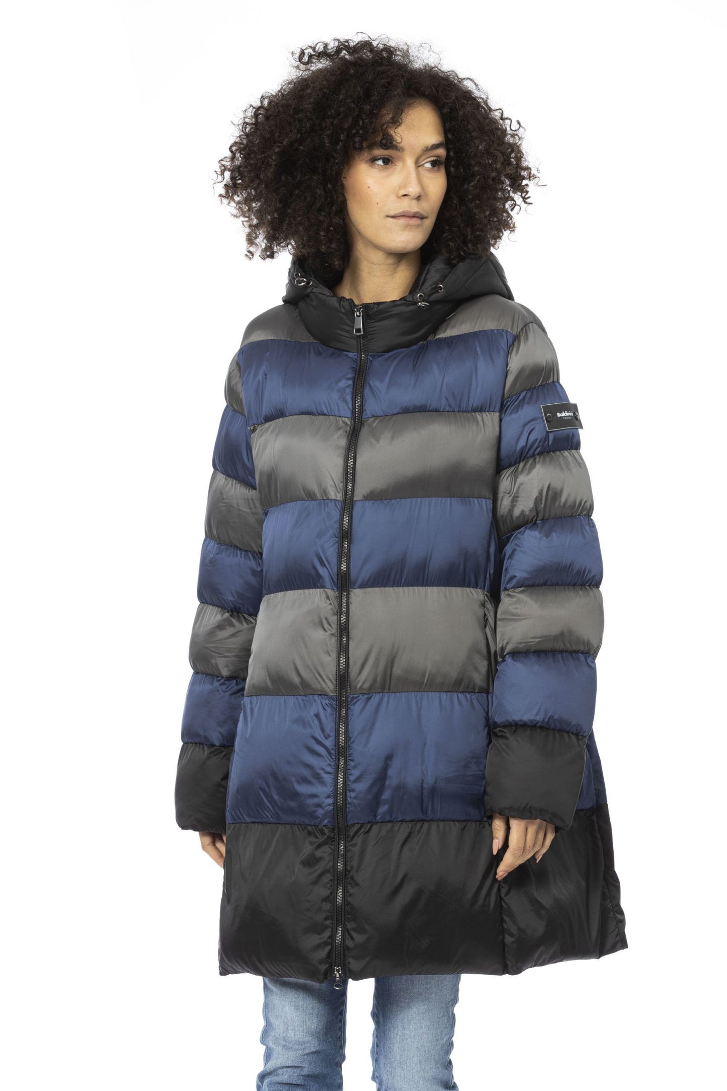 Gray Polyester Women Jacket