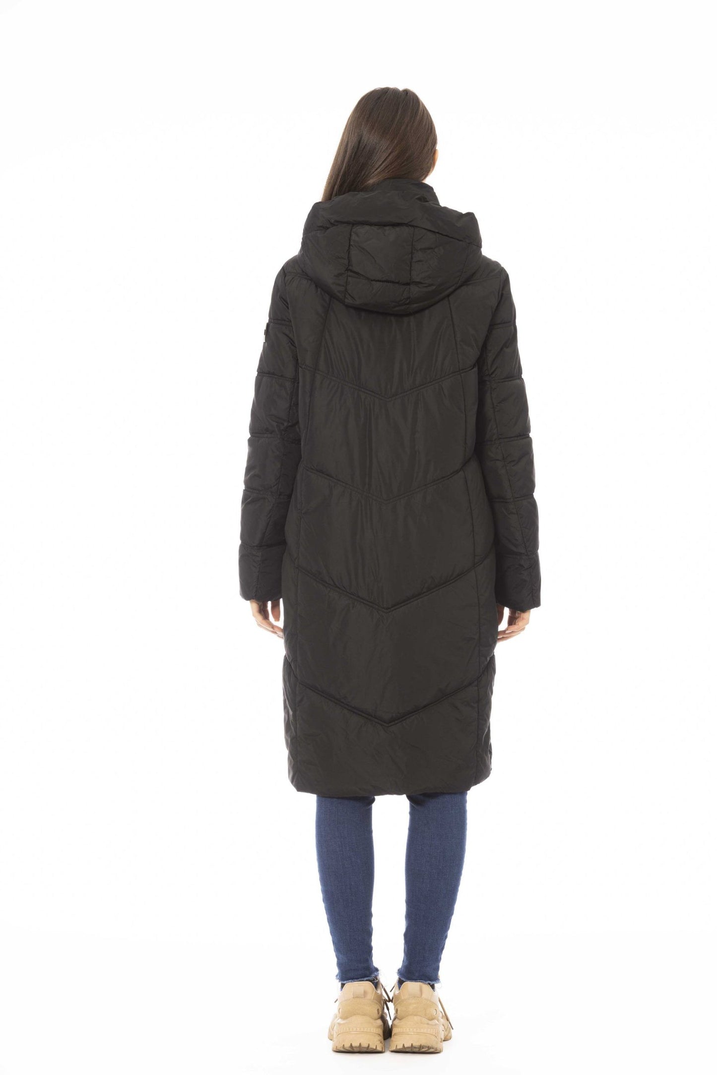 Black Polyester Women's Jacket
