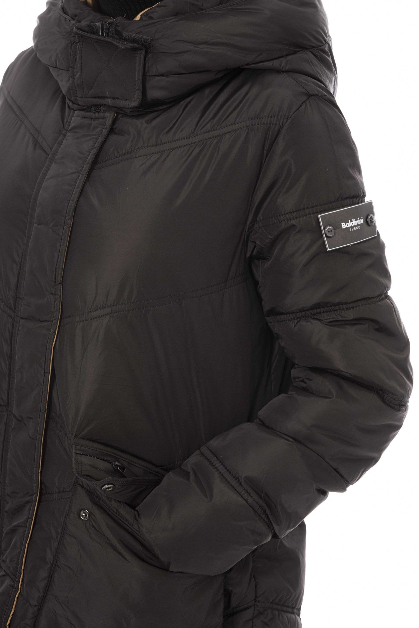Black Polyester Women's Jacket