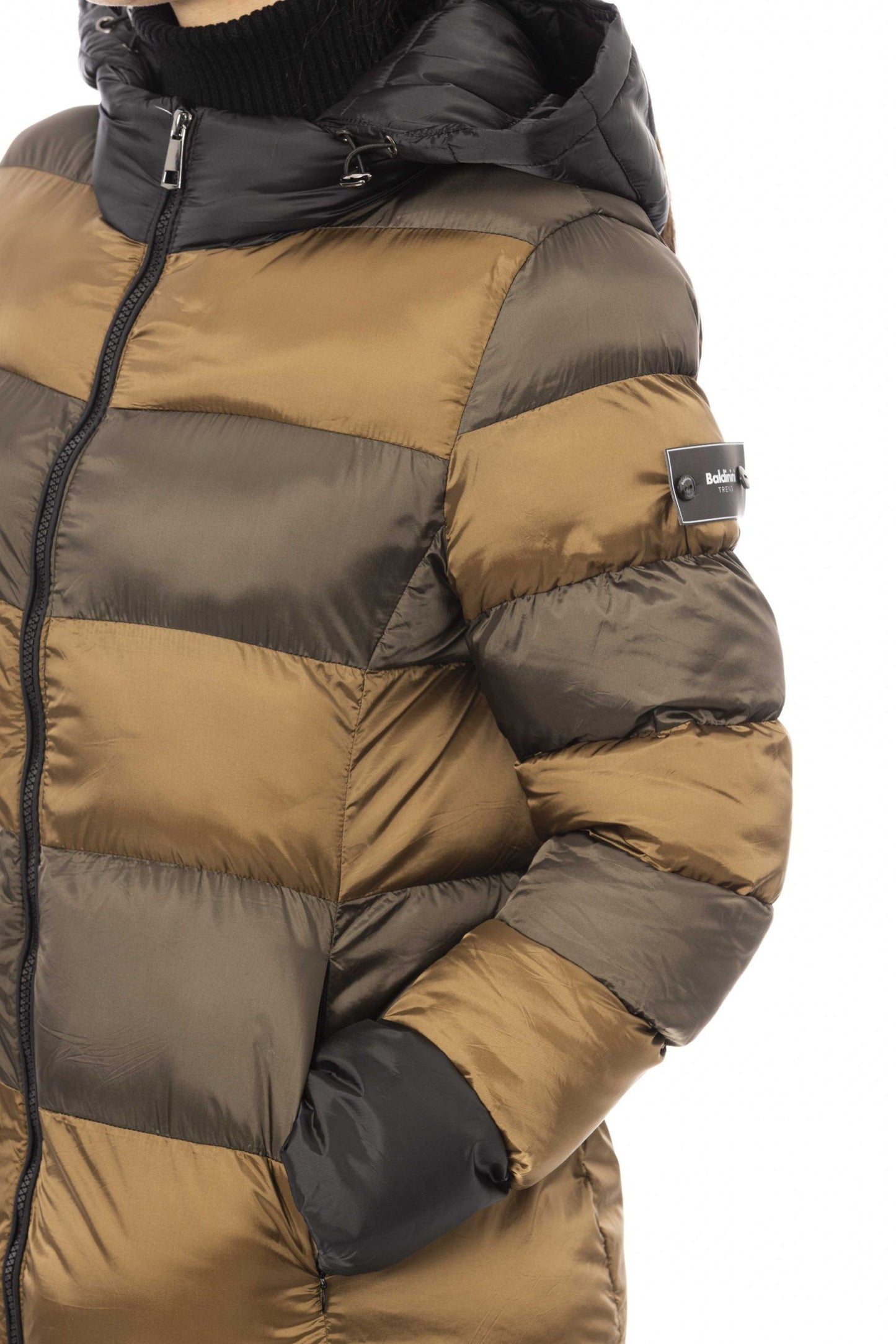 Brown Polyester Women Jacket