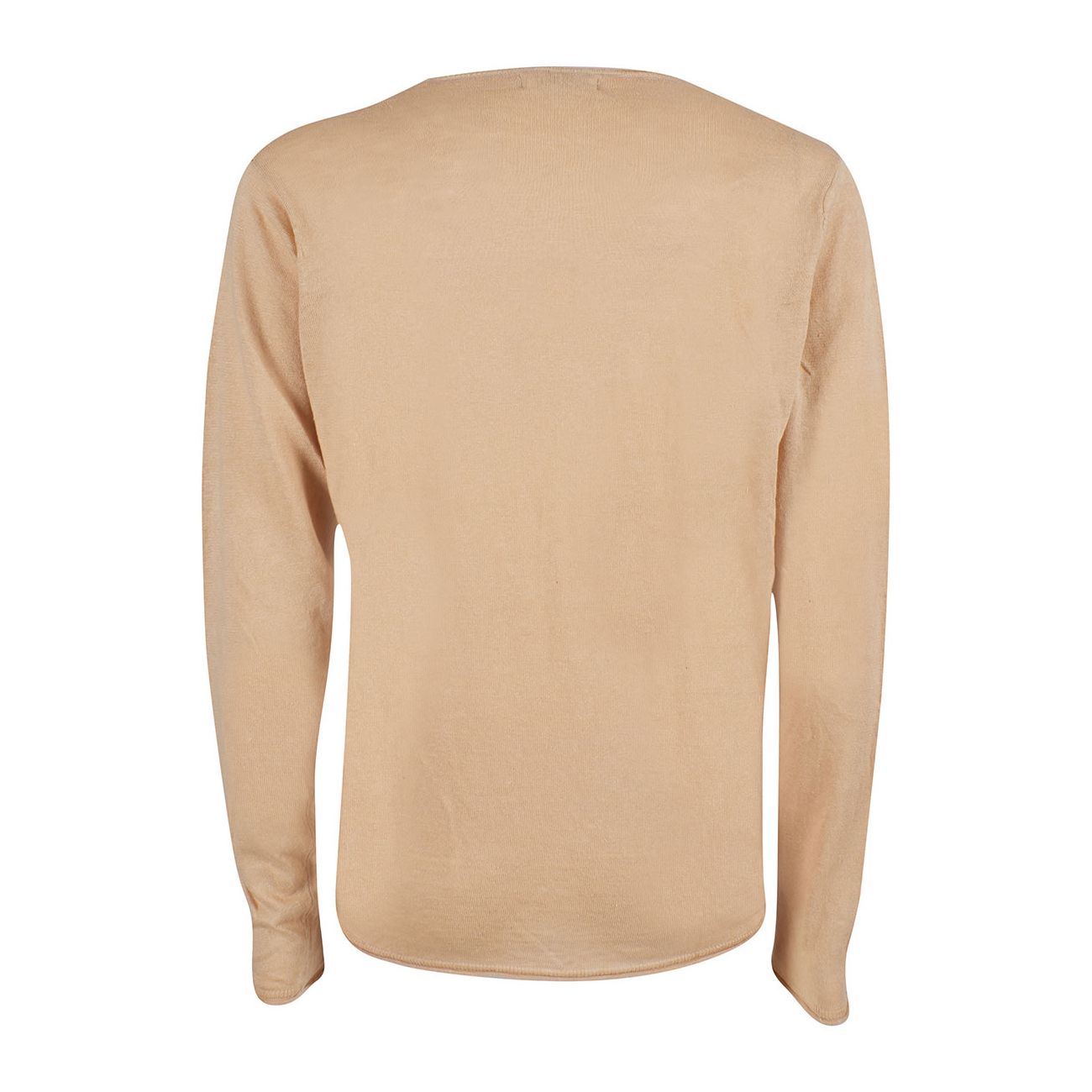 Beige Cotton Men Sweater