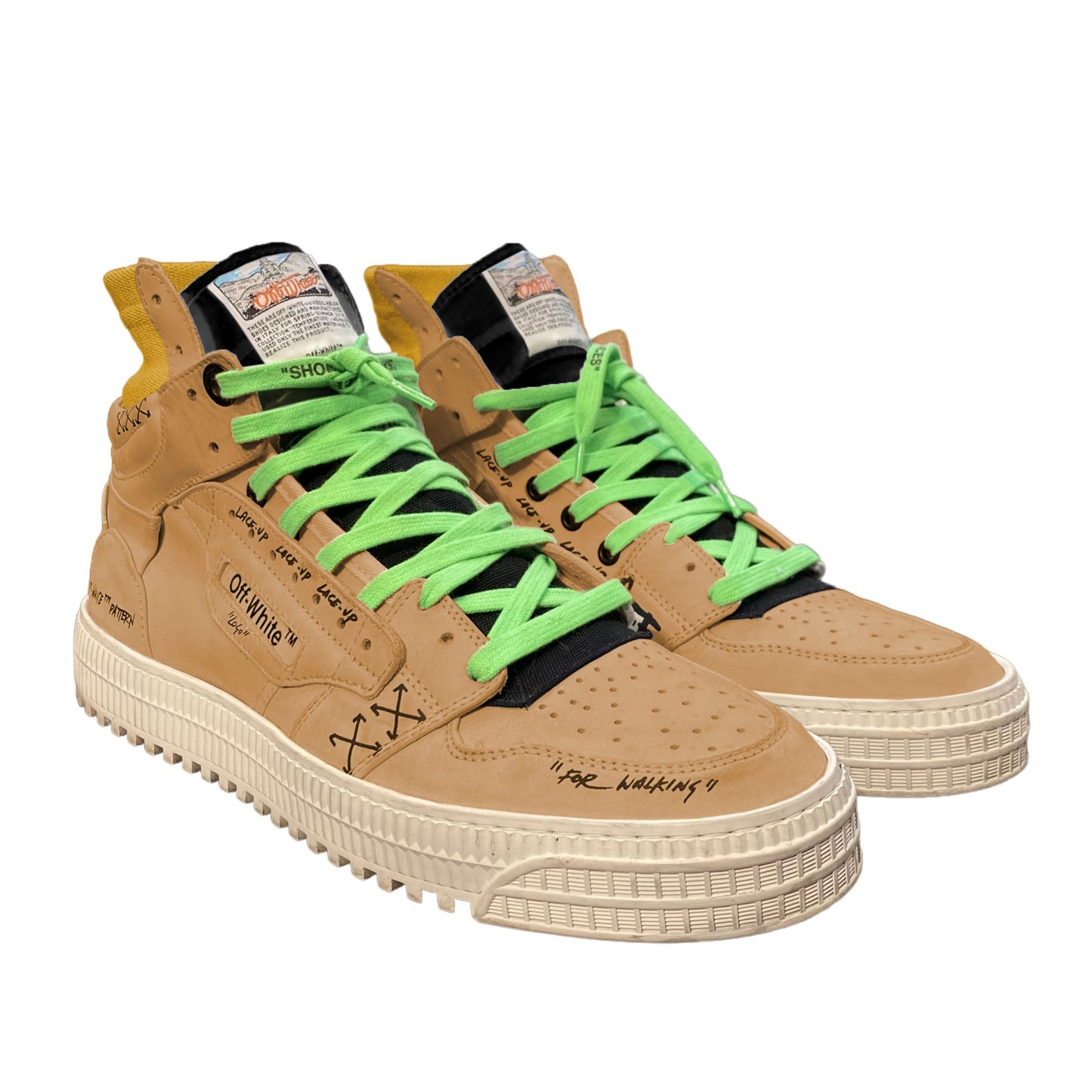 Beige Calfskin Men Sneaker