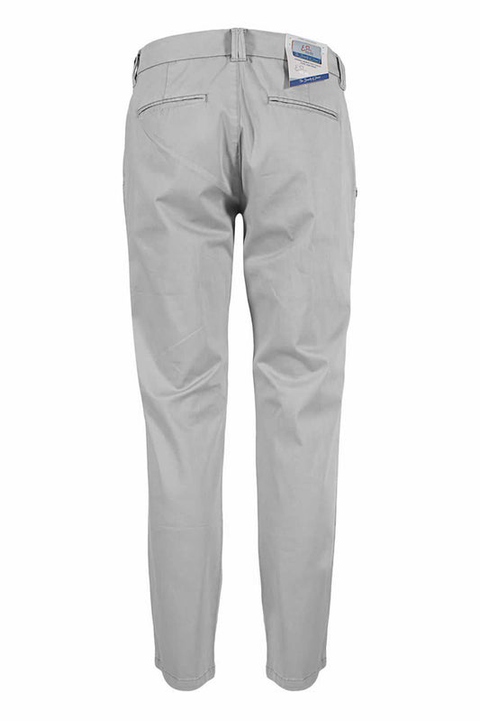 Gray Cotton Men Trouser