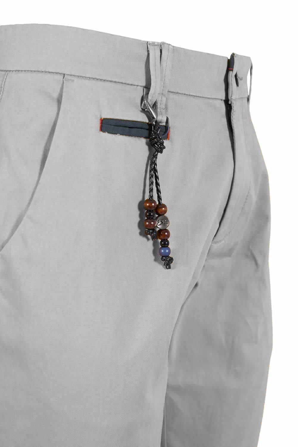 Gray Cotton Men Trouser