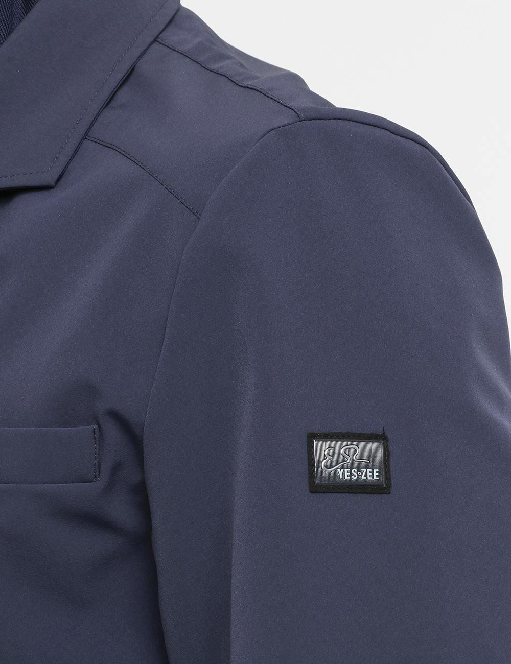 Blue Polyester Men's Windbreaker